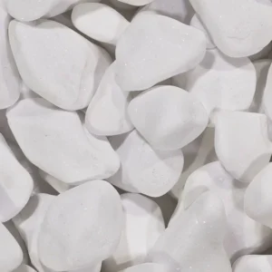 marmura alba thassos pebbles